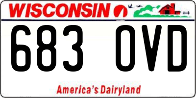 WI license plate 683OVD
