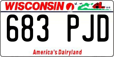 WI license plate 683PJD