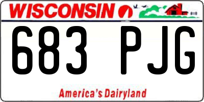 WI license plate 683PJG