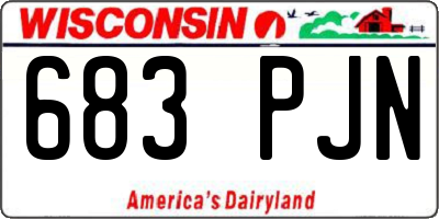 WI license plate 683PJN