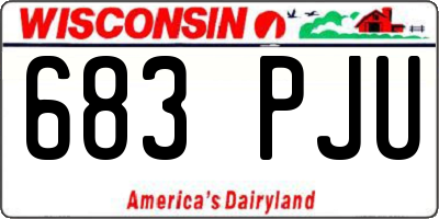 WI license plate 683PJU