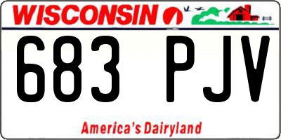 WI license plate 683PJV