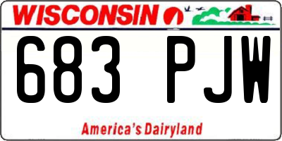 WI license plate 683PJW