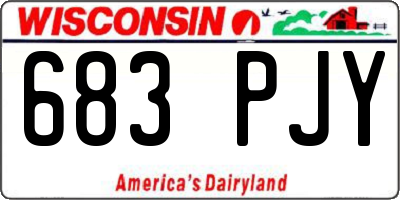 WI license plate 683PJY