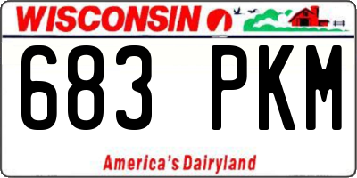 WI license plate 683PKM