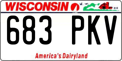 WI license plate 683PKV
