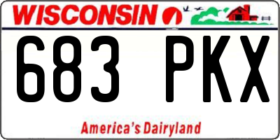WI license plate 683PKX