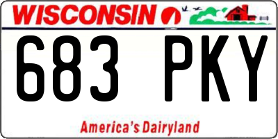WI license plate 683PKY