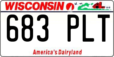 WI license plate 683PLT