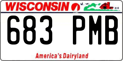 WI license plate 683PMB