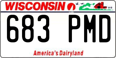 WI license plate 683PMD