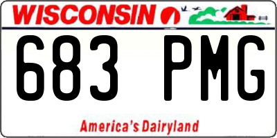 WI license plate 683PMG
