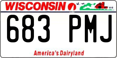WI license plate 683PMJ