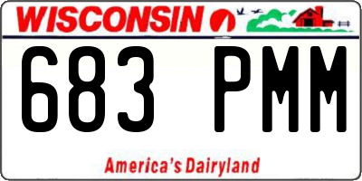 WI license plate 683PMM