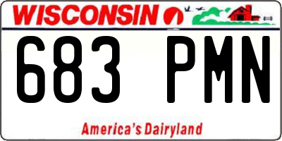 WI license plate 683PMN