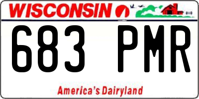 WI license plate 683PMR