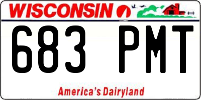 WI license plate 683PMT