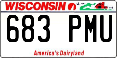 WI license plate 683PMU
