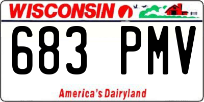 WI license plate 683PMV