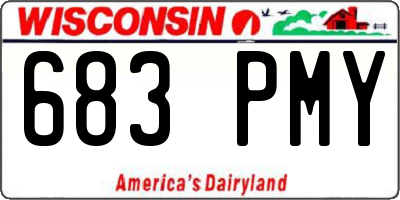 WI license plate 683PMY