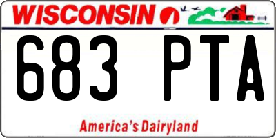 WI license plate 683PTA