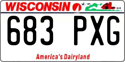 WI license plate 683PXG