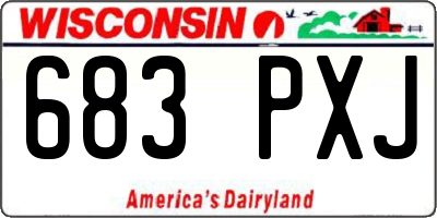 WI license plate 683PXJ