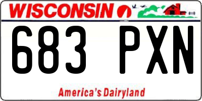 WI license plate 683PXN