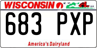 WI license plate 683PXP