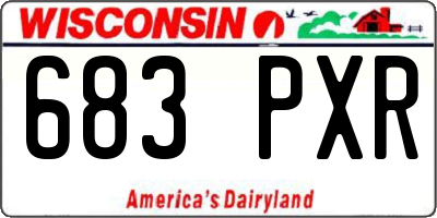 WI license plate 683PXR