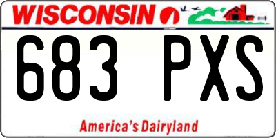 WI license plate 683PXS