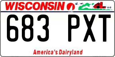 WI license plate 683PXT