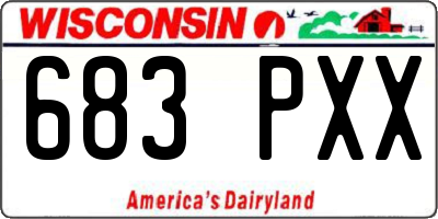 WI license plate 683PXX