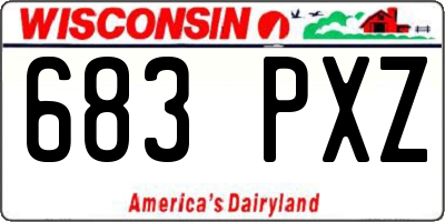 WI license plate 683PXZ