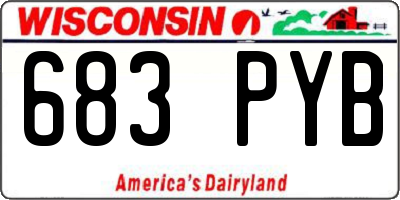 WI license plate 683PYB