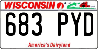 WI license plate 683PYD
