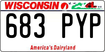 WI license plate 683PYP