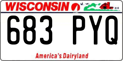 WI license plate 683PYQ