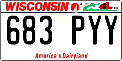 WI license plate 683PYY