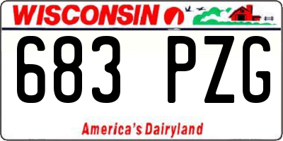 WI license plate 683PZG