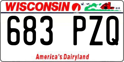 WI license plate 683PZQ