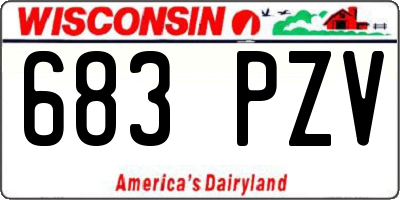 WI license plate 683PZV