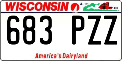 WI license plate 683PZZ