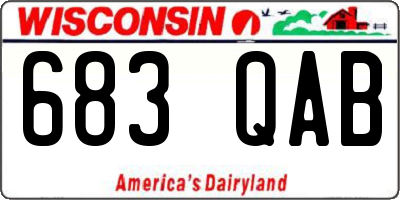 WI license plate 683QAB