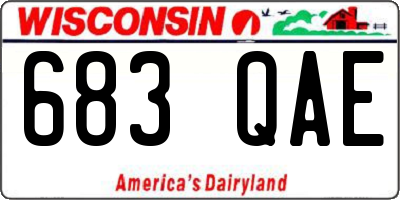 WI license plate 683QAE