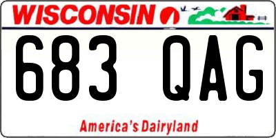 WI license plate 683QAG