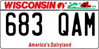 WI license plate 683QAM