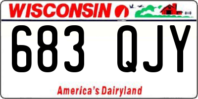 WI license plate 683QJY