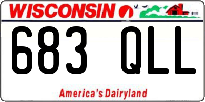 WI license plate 683QLL