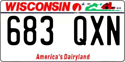 WI license plate 683QXN